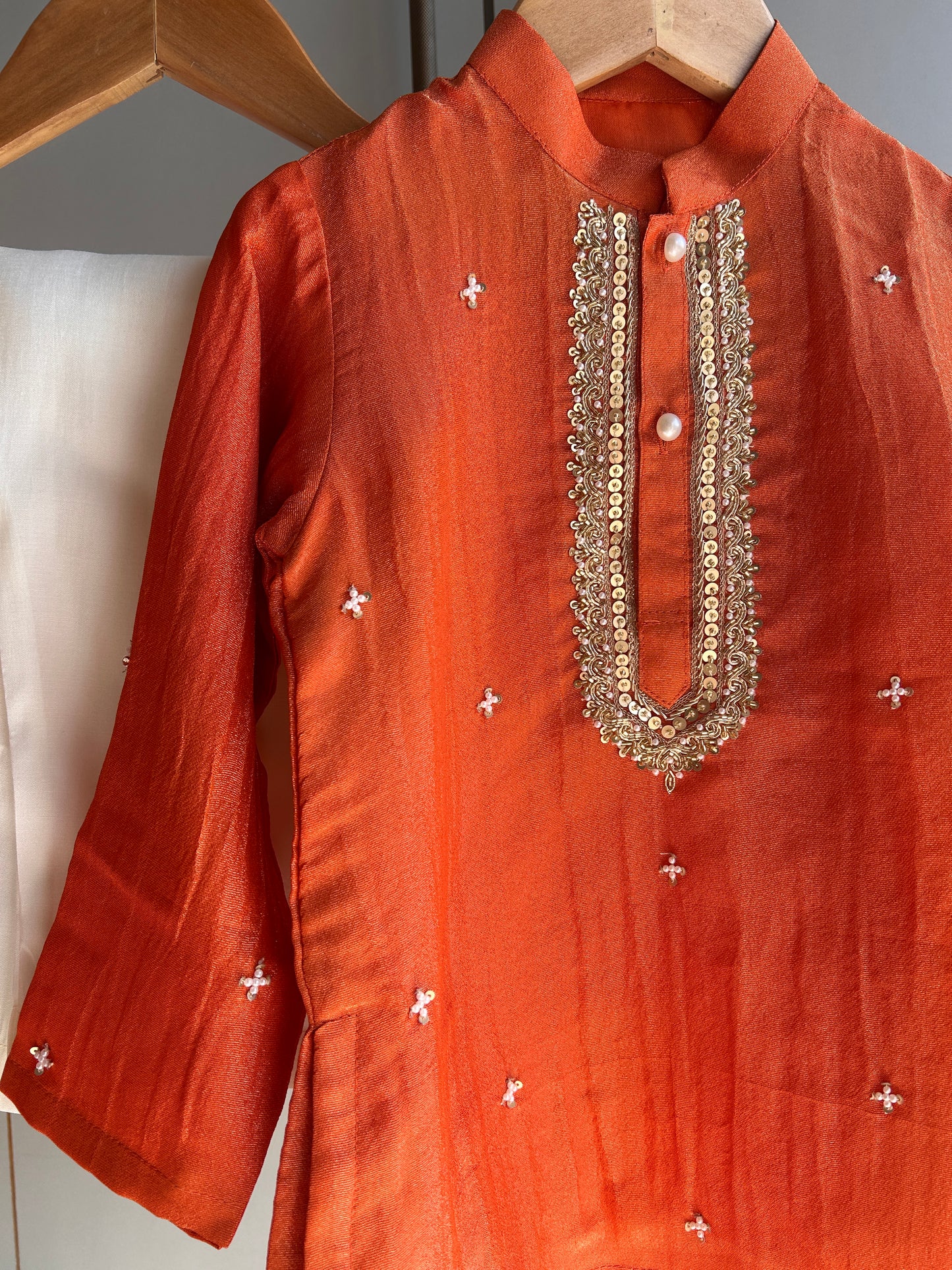 Royal Kesari Occasion Kurta Set