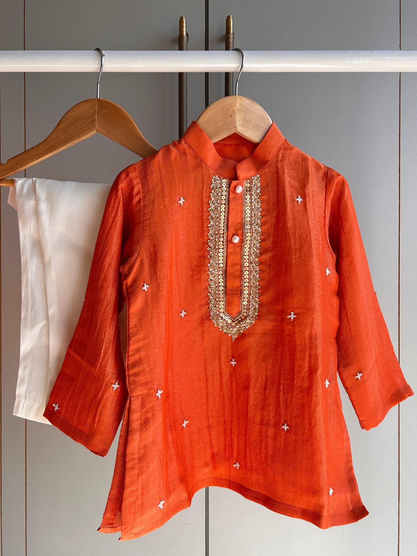 Royal Kesari Occasion Kurta Set