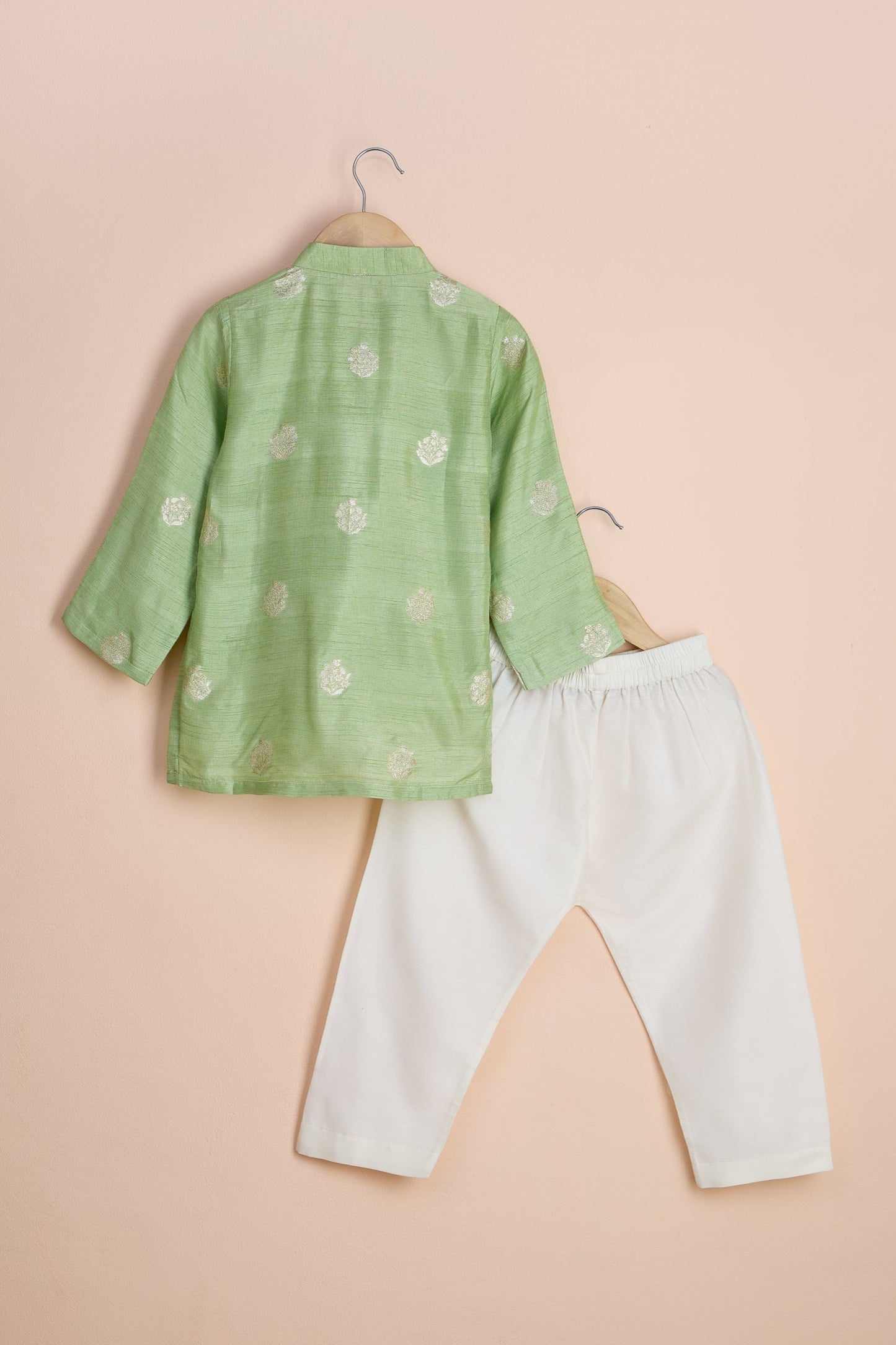 Sarai Brocade Pista Kurta And Pyjama (Ready To Ship)