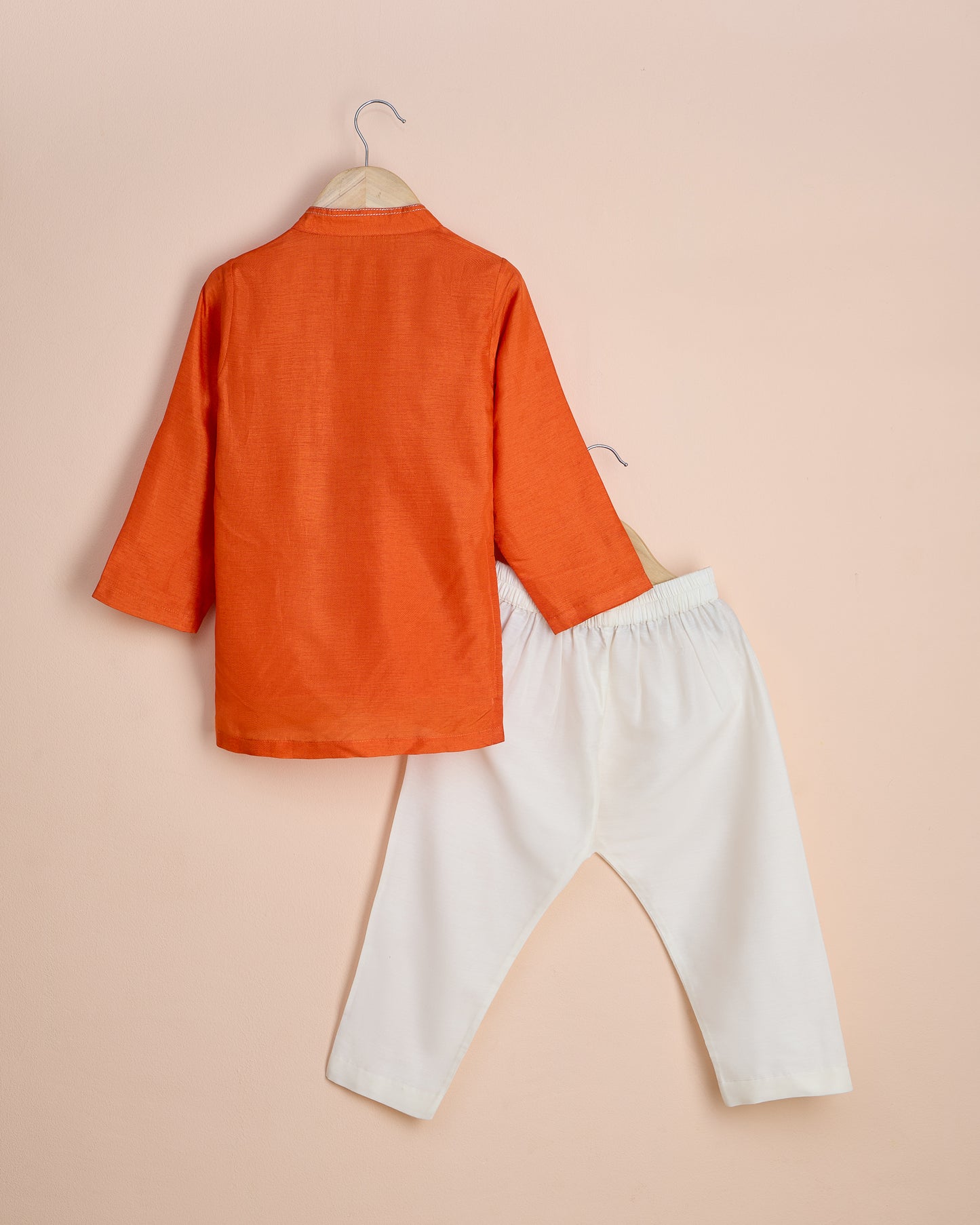 Rust Dori Moti Work Kurta Set