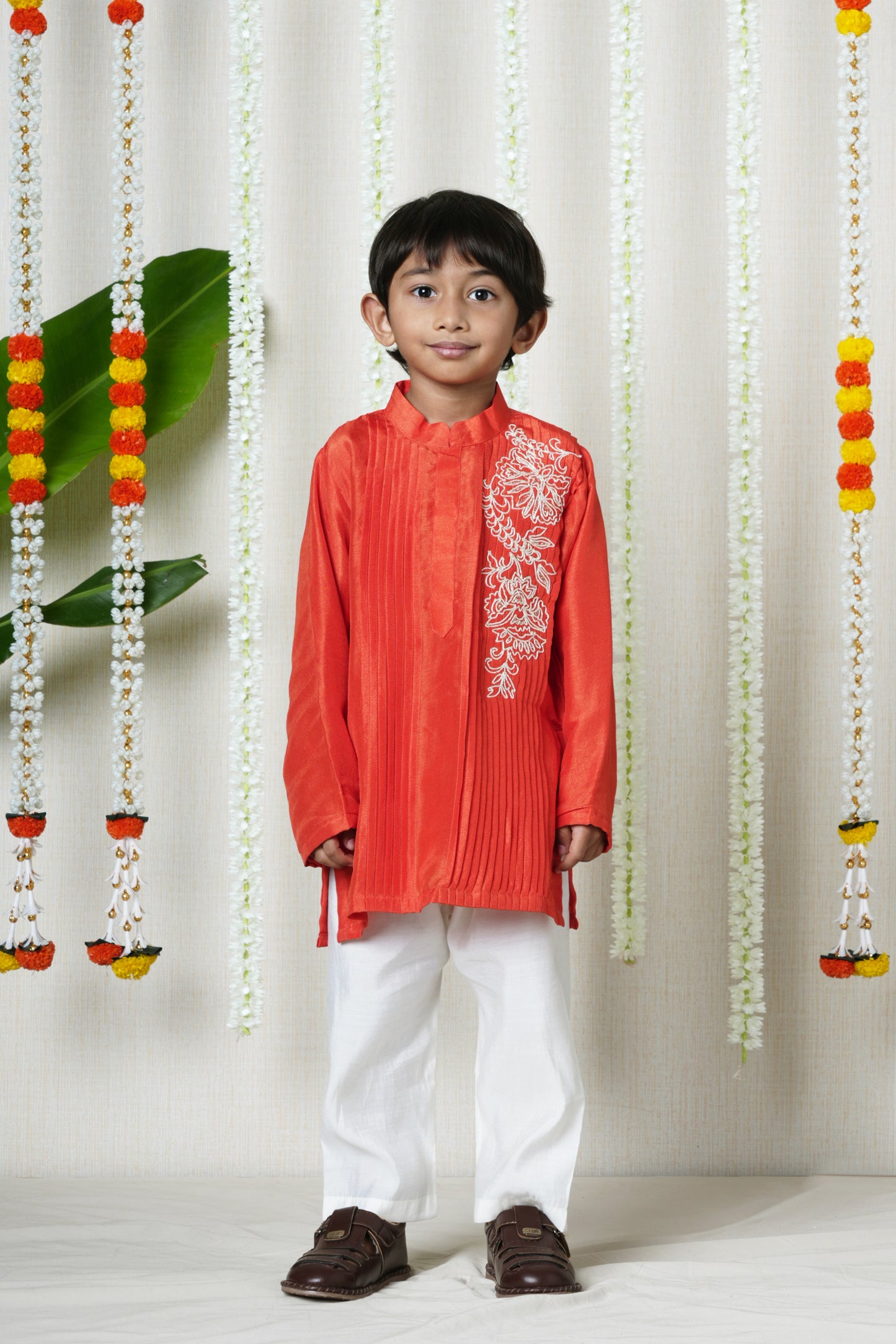 Scarlet Royale Pleated Kurta Set