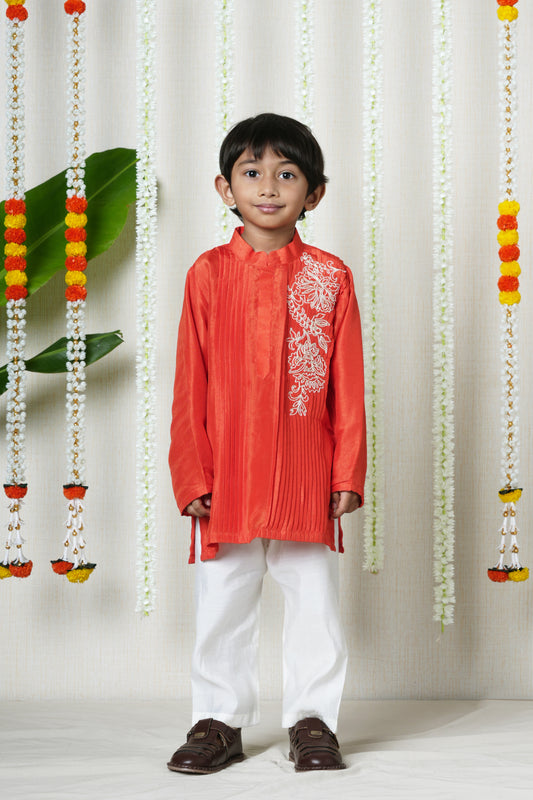 Scarlet Royale Pleated Kurta Set