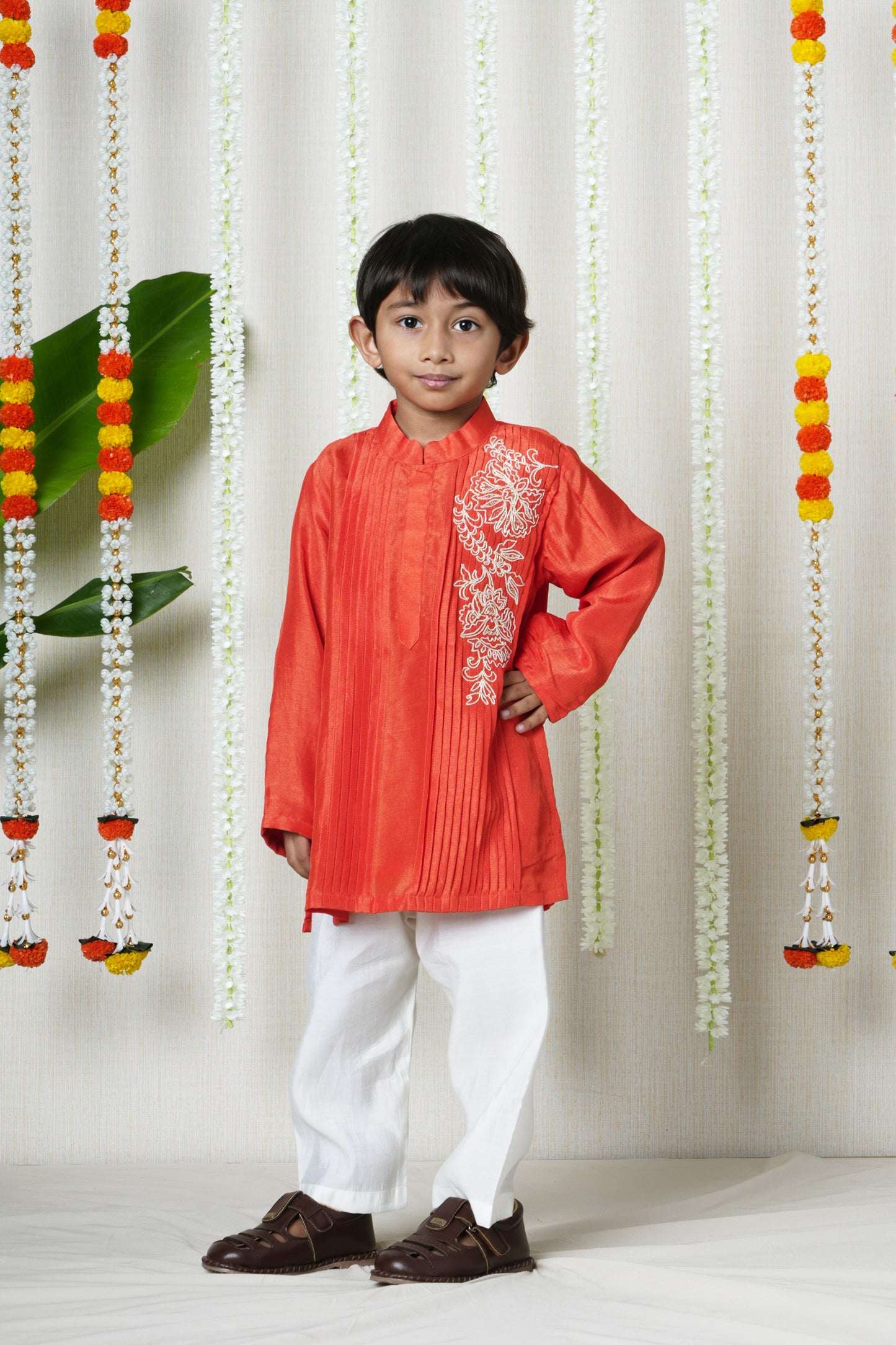 Scarlet Royale Pleated Kurta Set