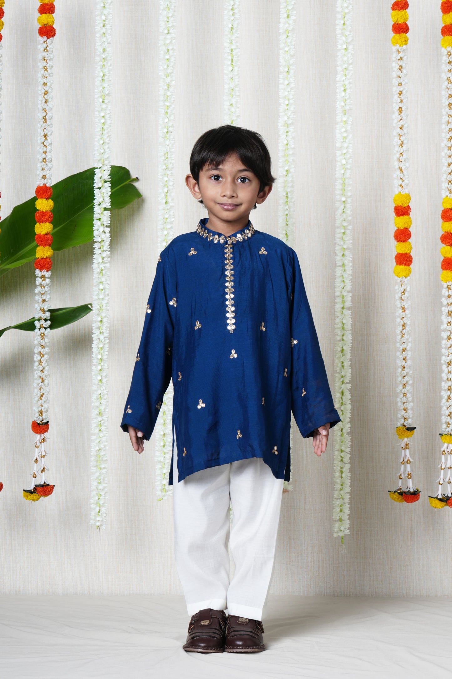 Midnight Blue Buti Kurta Set
