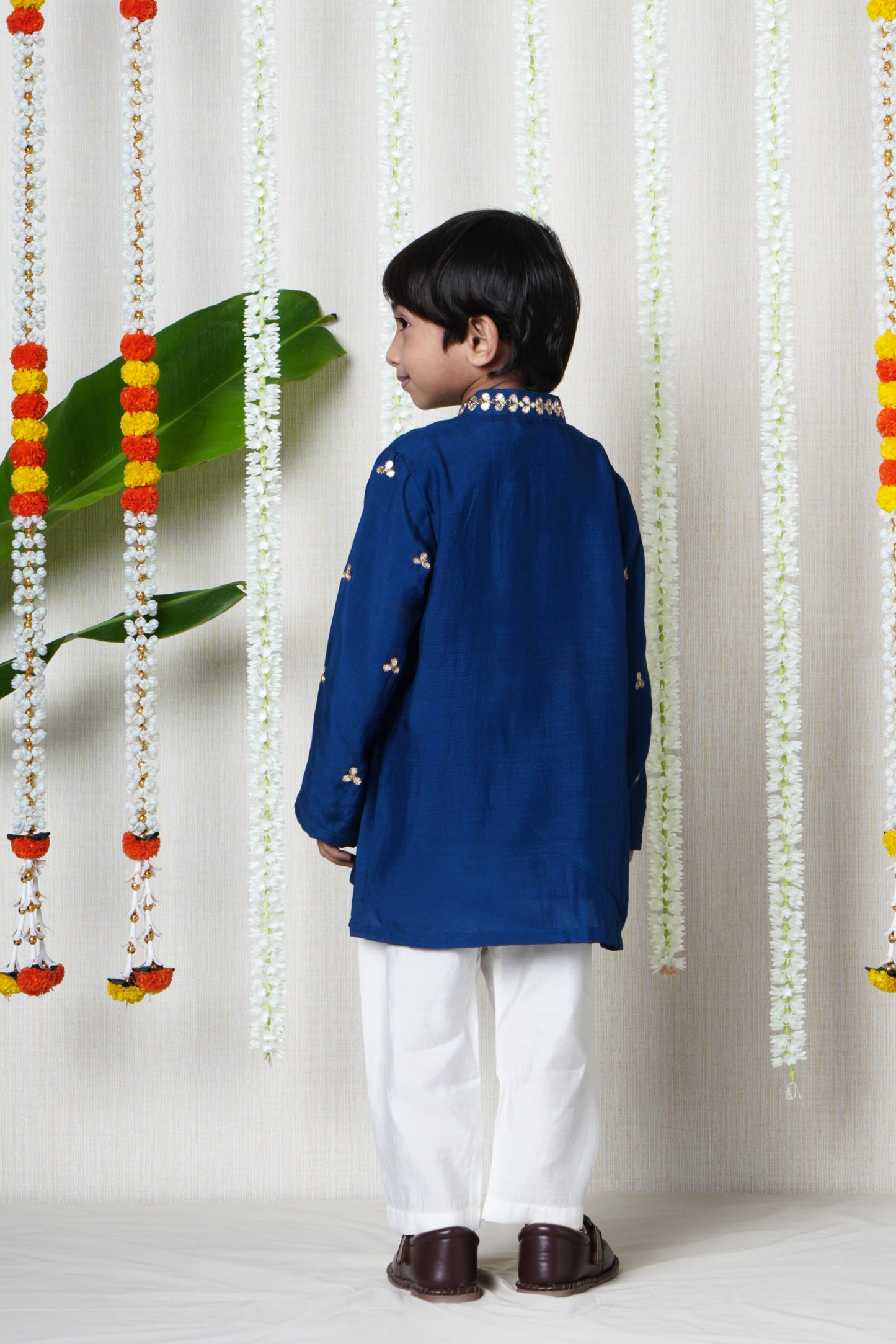 Midnight Blue Buti Kurta Set