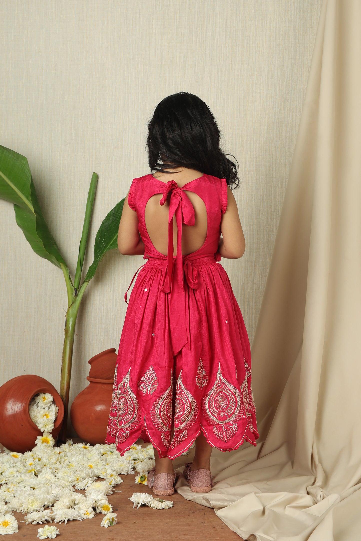 Roshan Gulal Girls Lehenga Set