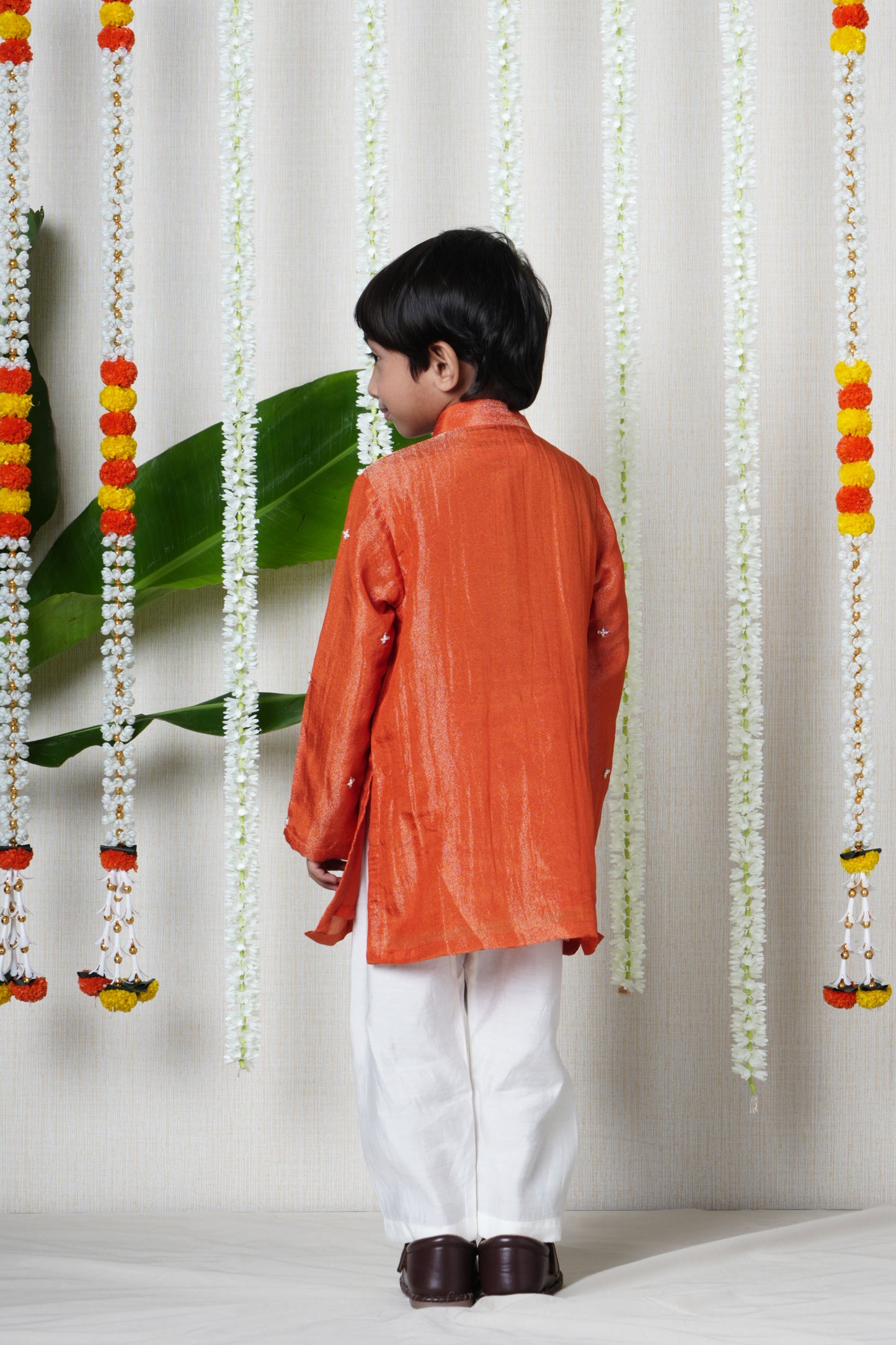 Royal Kesari Occasion Kurta Set